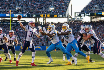 new england patriots vs chargers match player stats