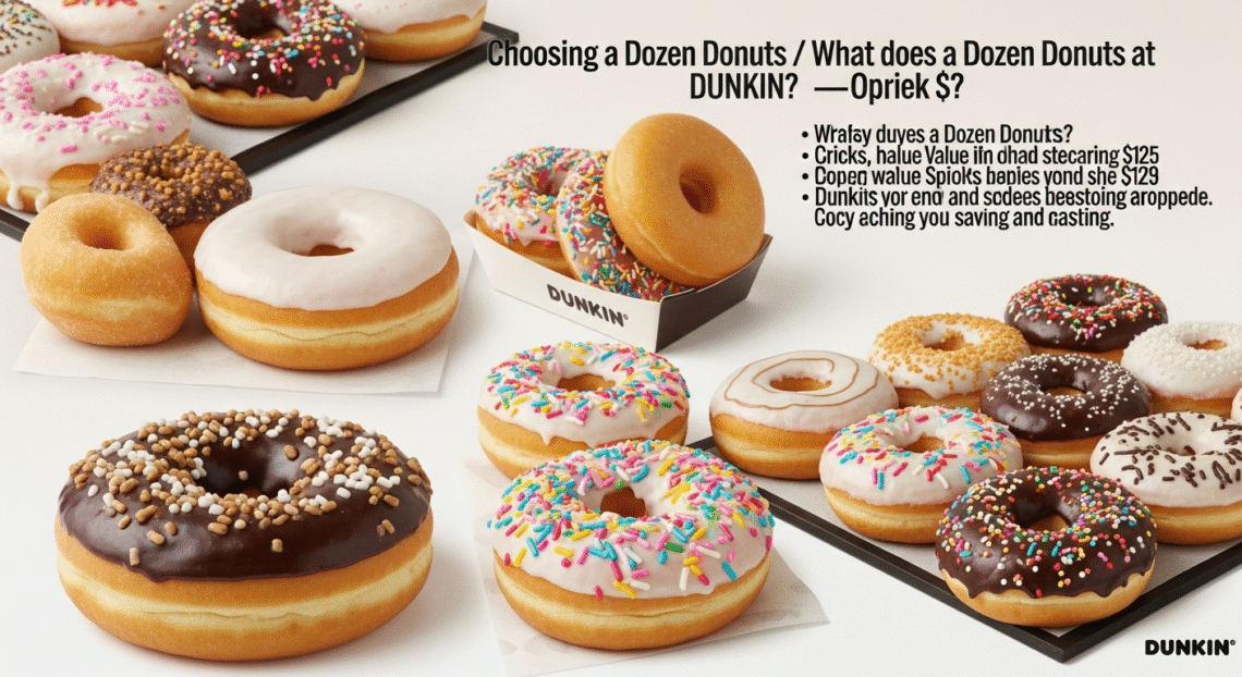 dozen donuts at Dunkin cost