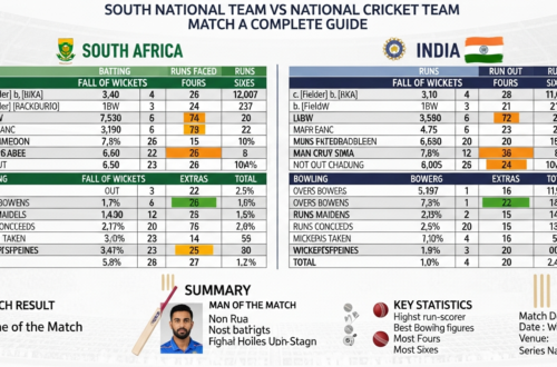 South Africa National Cricket Team vs India National Cricket Team Match Scorecard